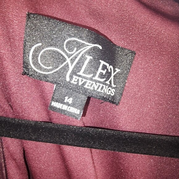 Alex Evenings Women's Velvet Cocktail Sheath Dress - Picture 5 of 5